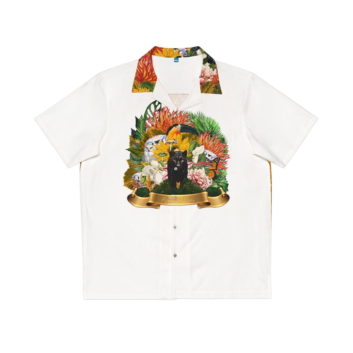 Le Lavi Jardin print resort shirt